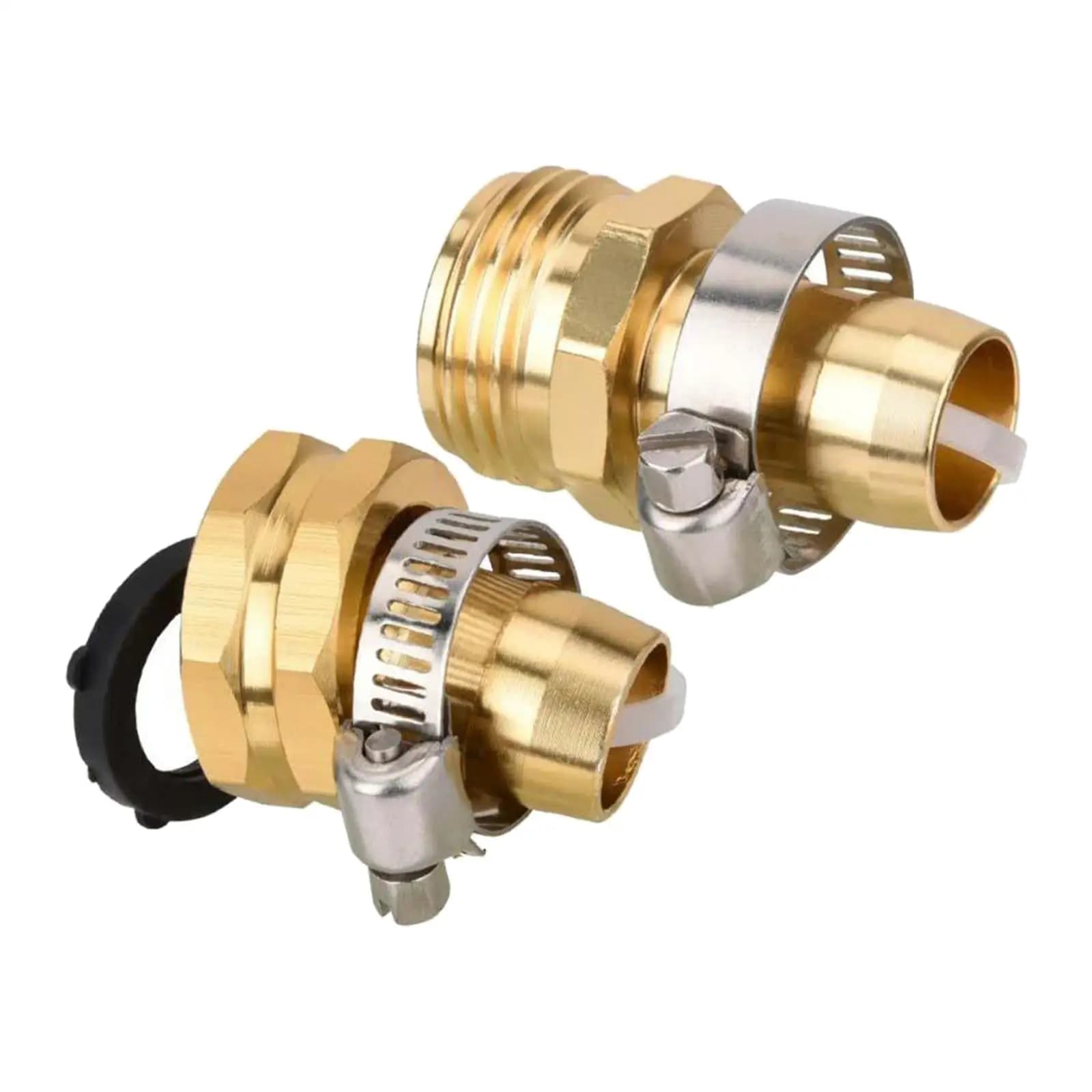 Set di Connettori Espandibili in Ottone per Riparazione Tubi Flessibili, Raccordi per Tubi da Giardino 16mm