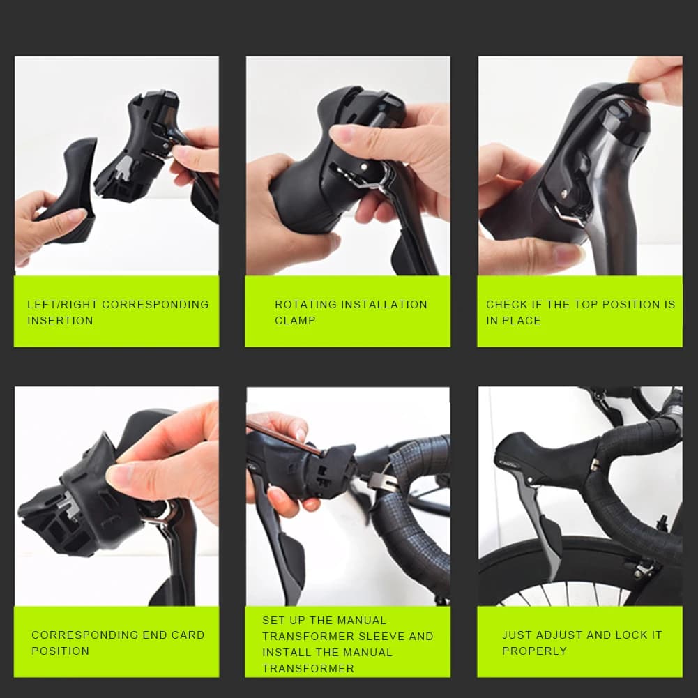 Copri Leva Cambio Antiscivolo per Bici da Strada, Custodie Protettive in Gomma Confortevoli per SHIMANO ST-4700 ST-5800 ST-6800