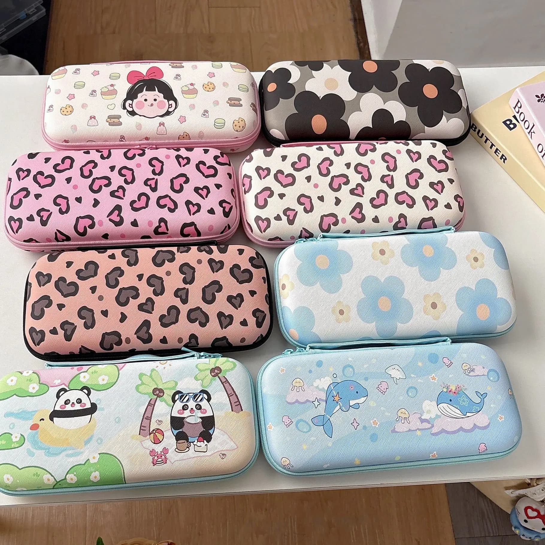 Borsa portaoggetti Switch2 Cartoon Panda, nuova borsa anticollisione rettangolare portatile originale dedicata alla generazione Ns2