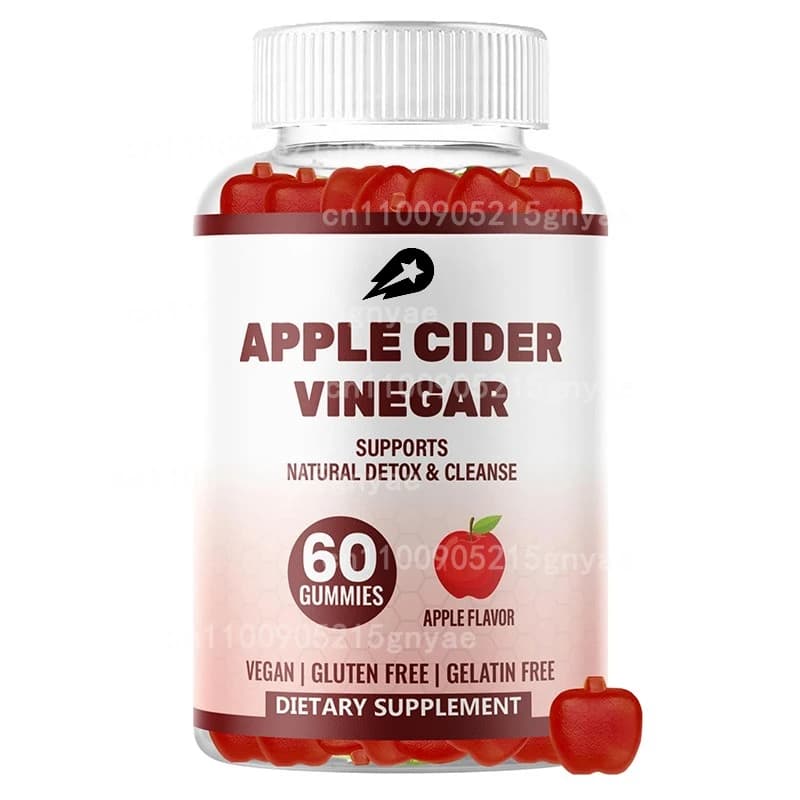 Gommose Caramels at Apple Vinegar - For Detoxification and Purification, ACV Supplement, Vitamin B12, Without Sugar - 60 Caramels