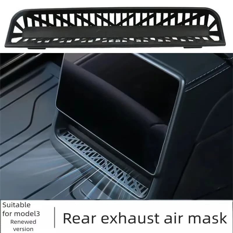 For 2025 2026 Tesla Model 3 Y Juniper Rear Condition Air Vent Outlet Cover Air Flow Vent Protective Grille Grill Car Accessories