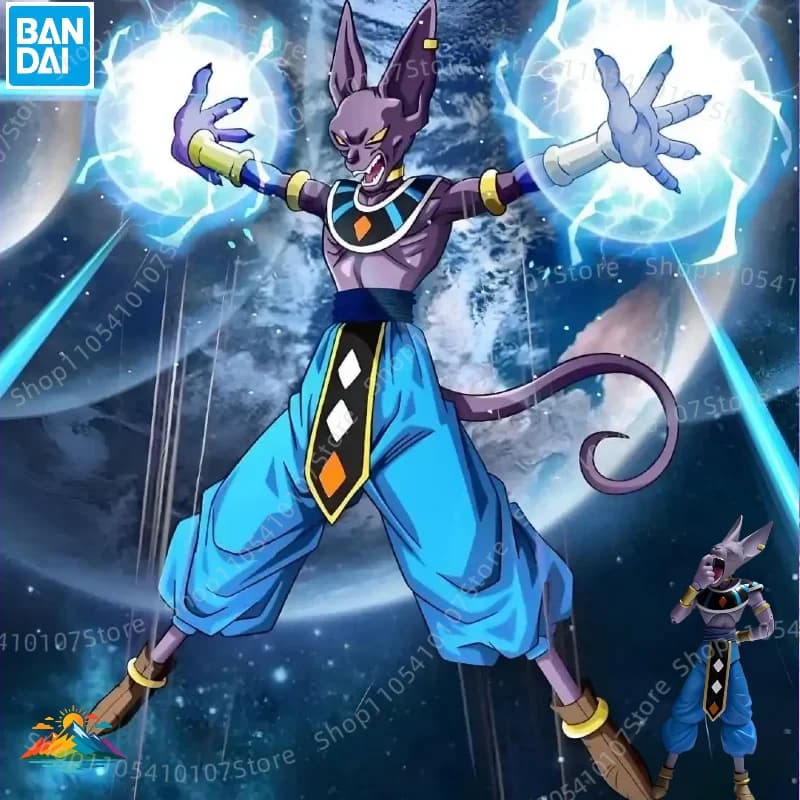 【DISPONIBILE】Action Figure originale Bandai SHF Dragon Ball Beerus, nuovo in scatola, modello da collezione del personaggio anime
