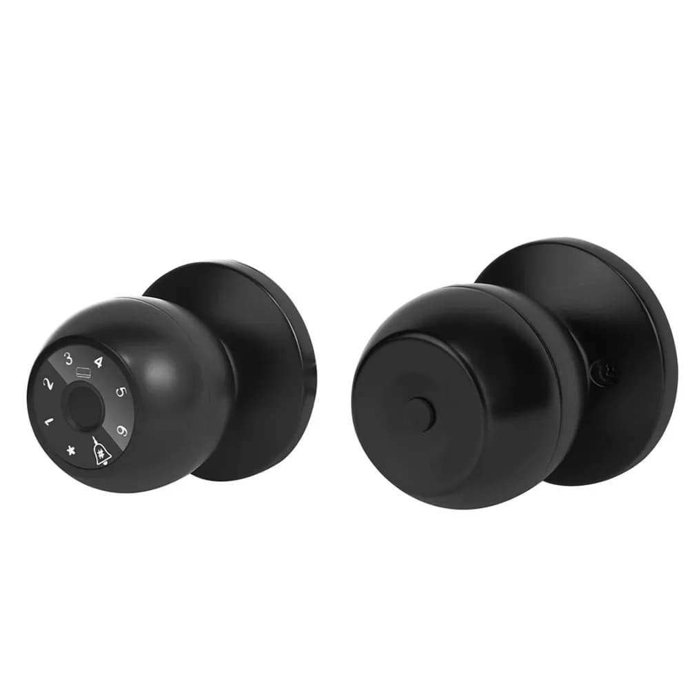 Set Serratura Intelligente WiFi Tuya per Porta Esterna con Riconoscimento Impronta Digitale, Carta IC, App, Chiave e Codice