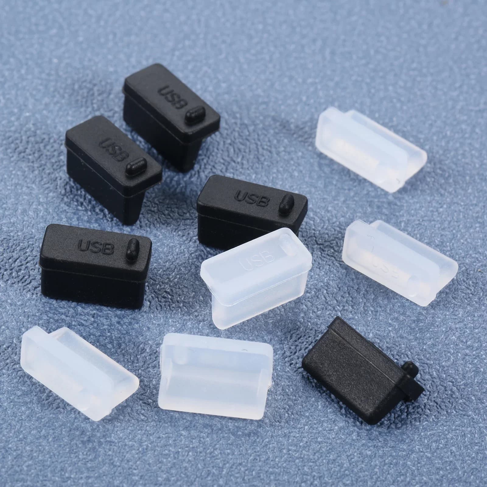 USB Dust Cap Charger Door Cover Cap Female Jack Interface Silicone Universal Dust Protection Tablet PC Notebook Laptop