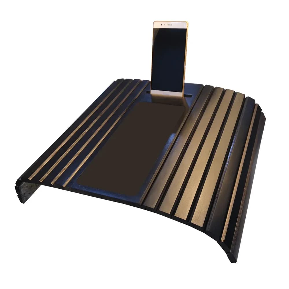 Bamboo Wood Sofa Arm Tray for Couch Flexible Sofa Tray Couch Arm Table Perfect for Drinks Snacks Remote Control or Phone Great