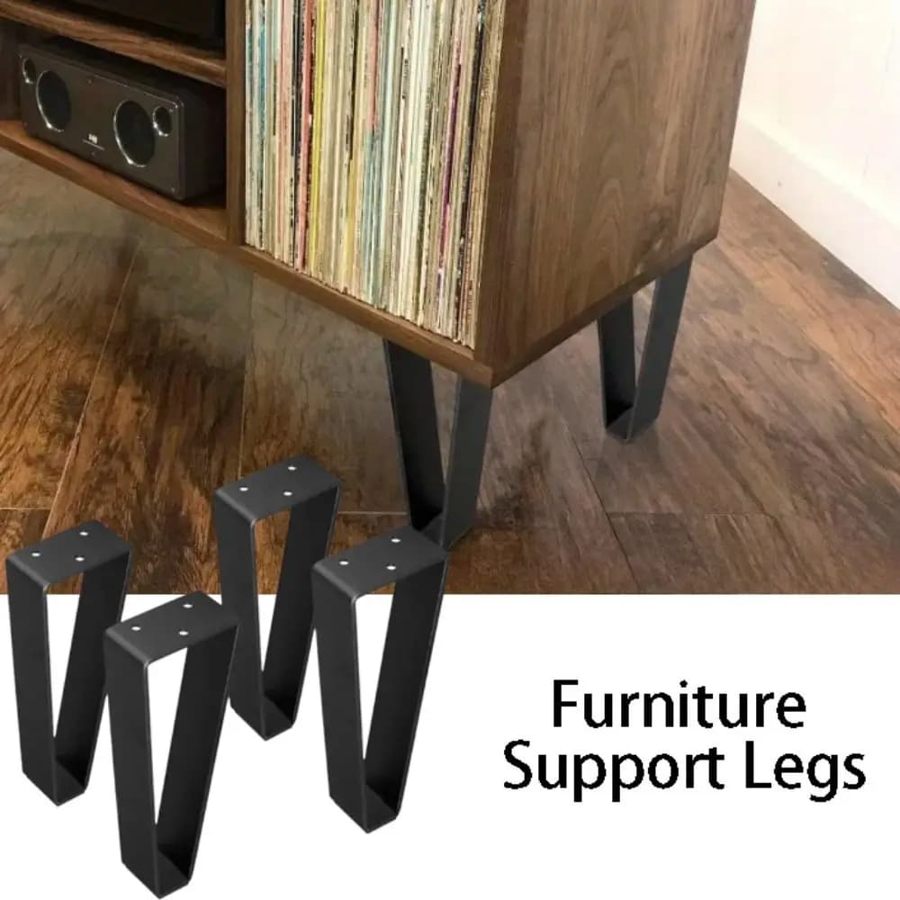Gambe per Mobili in Metallo Nero Stile Moderno Supporto Robusto Piedini Regolabili Include Viti Altezza Regolabile Piedi per Divano
