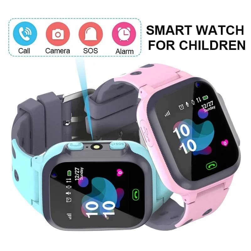 Smartwatch per bambini Smartwatch impermeabile per bambini Ragazzi Ragazze regalo con touch screen Allarme fotocamera Chiamata SOS Localizzatore di posizione