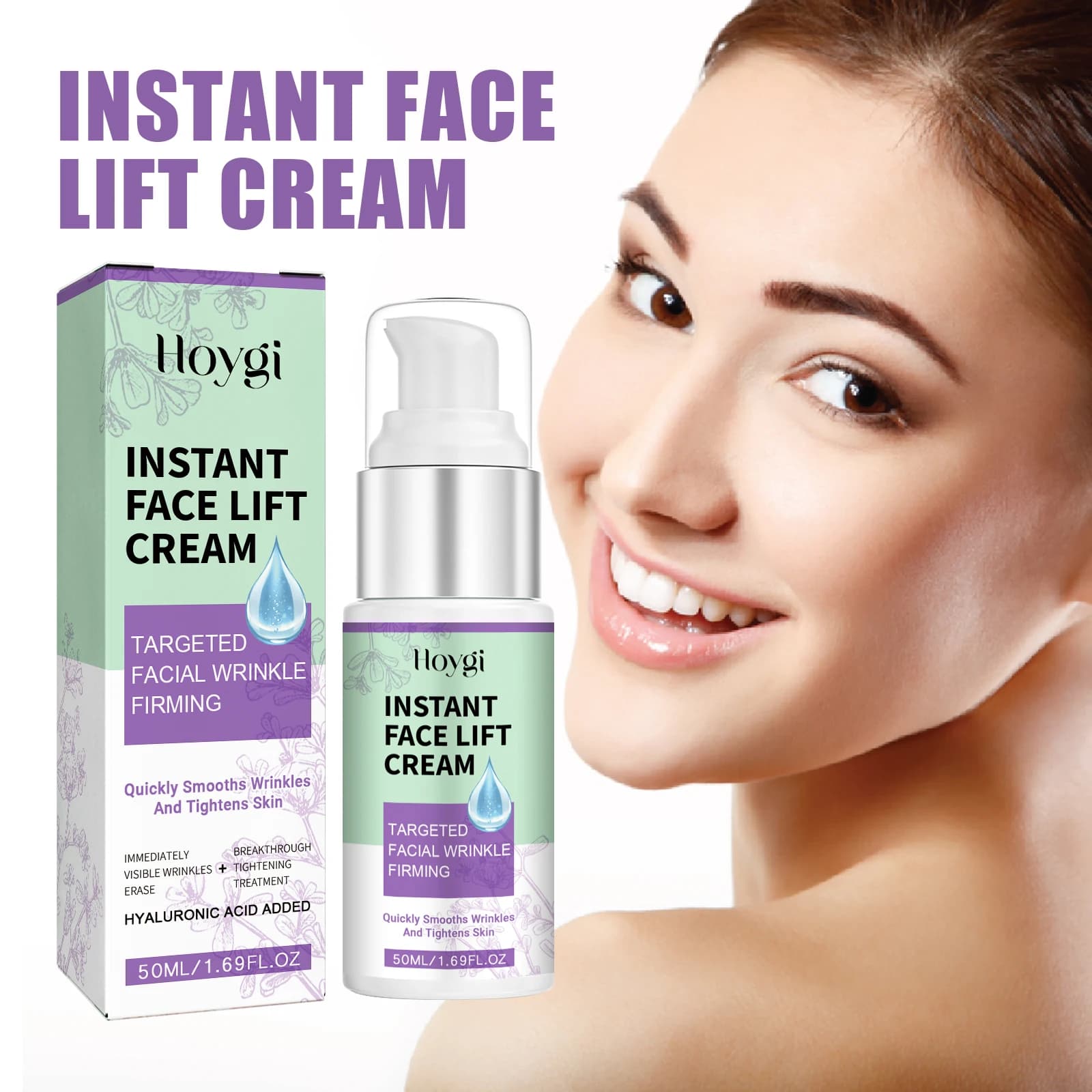 Crema lifting istantanea Levigante Idratante e rassodante Dissolvenza Linee sottili Schiarente Melanina Pigmentazione Crema viso schiarente