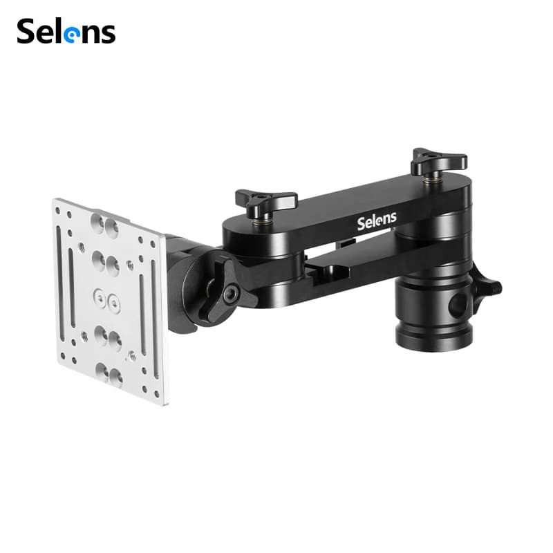 Selens Single-link Monitor Arm Adjustable Support Arm Video Equipment Support Stand for Selens Cart Workstation Load 25kg