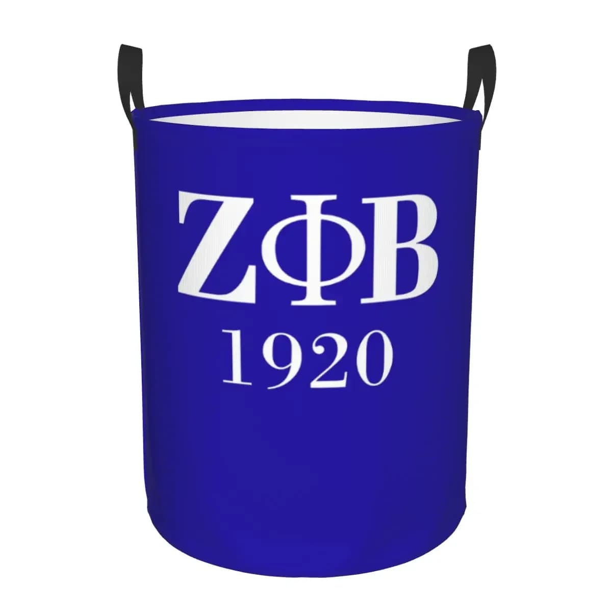 Zeta Phi Beta Sorority Logo Linen basket Foldable Greek letter 1920 Basket for clothes for kindergarten Baby Toy Bag