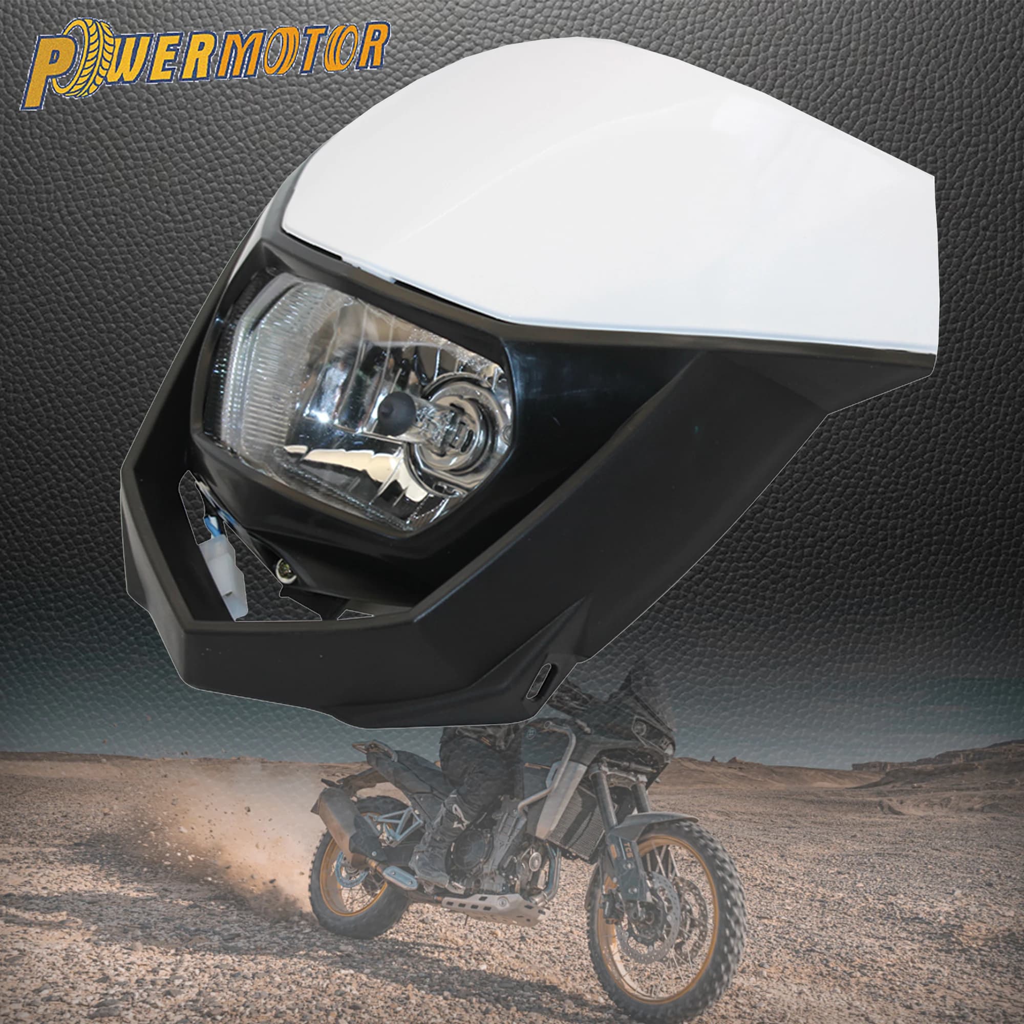 Motorcycle Head H4 35W Head Light Plate Mask For Yamaha YZF WRF Dirt Pit Bike Motocross Faro Modified Parts