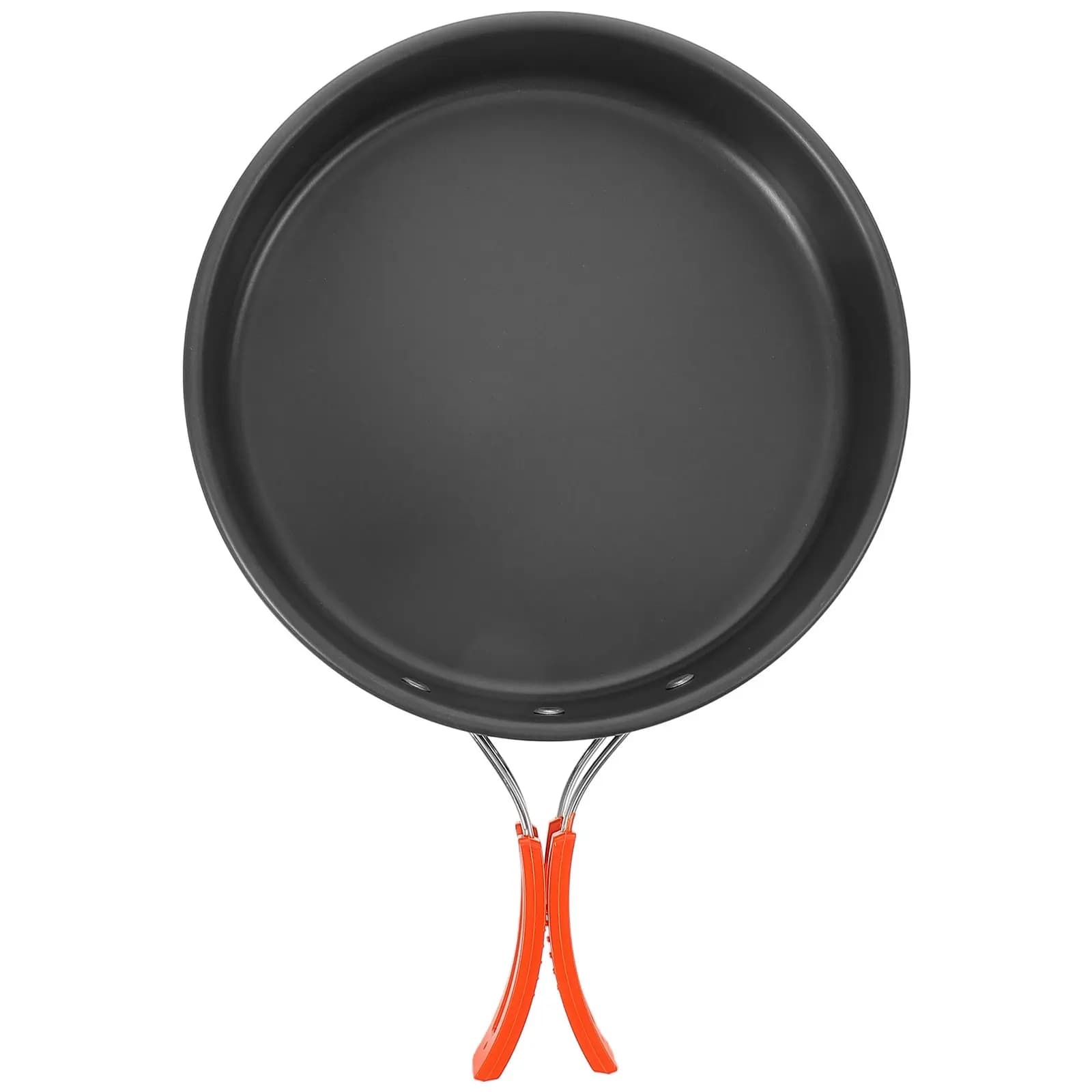 Ergonomic Handle Nonstick Camping Frying Pan Aluminum Alloy Compact Outdoor Cooking Pot for Backpacking Hiking Picnic Camp