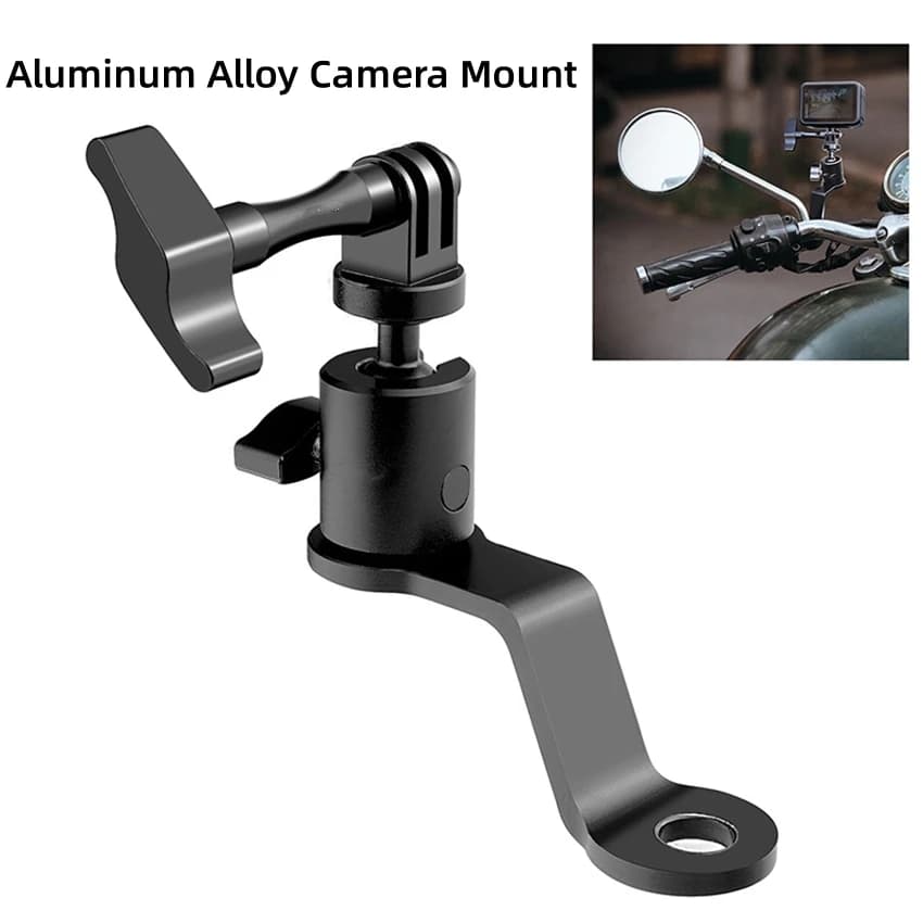 For motorcycles/bicycles Rearview Mirror Action Camera Mounting Bracket Accessories for aluminum alloy shooting