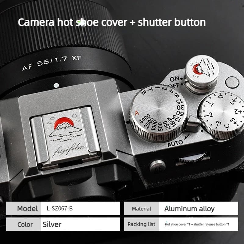 Camera hot seat cover, protection for Fujifilm XT5 XPro3 Canon 850D 800D X100V XT50 X100F XM5 Nikon ZF Z52 Sony A6700 Lumix S9