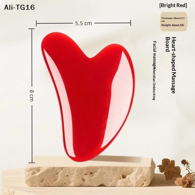ilAy6 diSet of tools for massage Gua Sha in natural bue horn, lifting effect on the skin, smooth edges for daily skin care, body massage