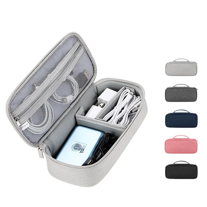 Large Cable Storage Bag Travel Organizer Bag Digital and Charger Storage Bag Portable Carry Case Multi-Layers Storage Bag
