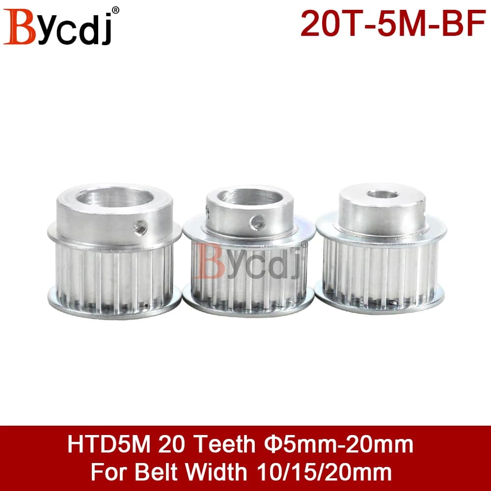 20 denti 5M puleggia sincrona foro per chiavetta 8/10/12/12.7/14/15/16/17/18mm per pulegge della cinghia dentata di larghezza 10/15/20mm HTD5M 20 T BF