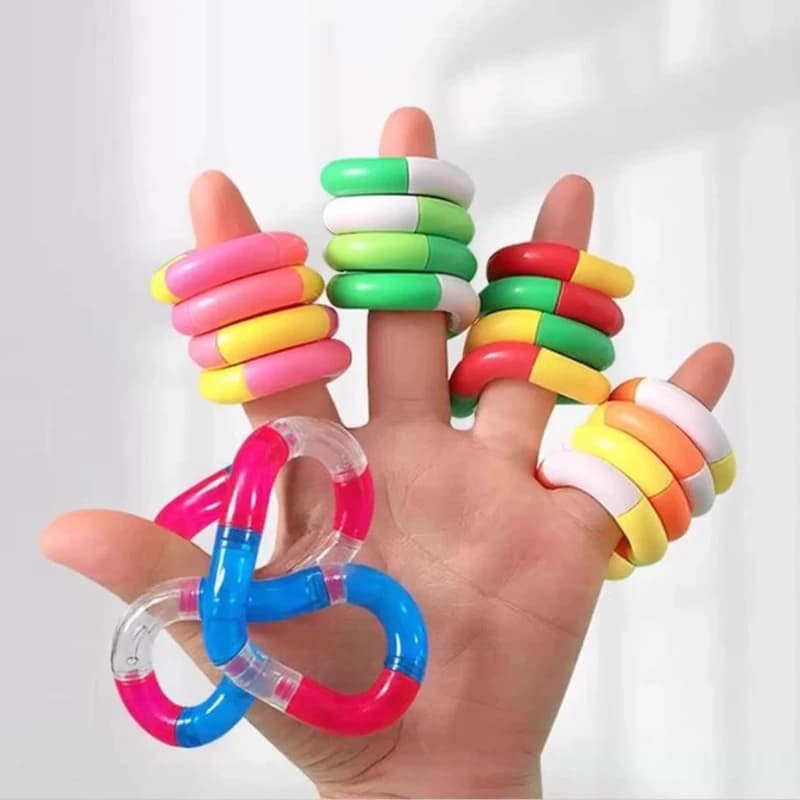 Twist Spinner Fidget Toys Divertimento Educare per bambini adulti Adolescenti Twisty Catena Corda Pressione Sensoriale Giocattolo antistress Gioco con le dita