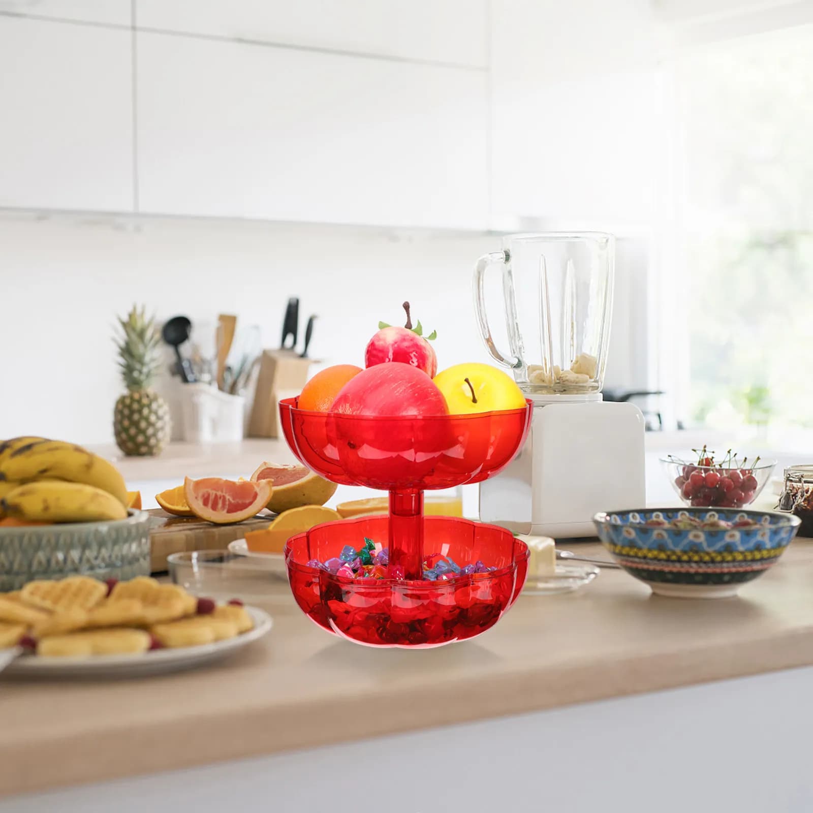Pumpkin Fruit Tray with Transparent Lid for Nuts Candy Dried Fruit Snacks Chocolate Storage Hygienic Dustproof Freshness Keeper