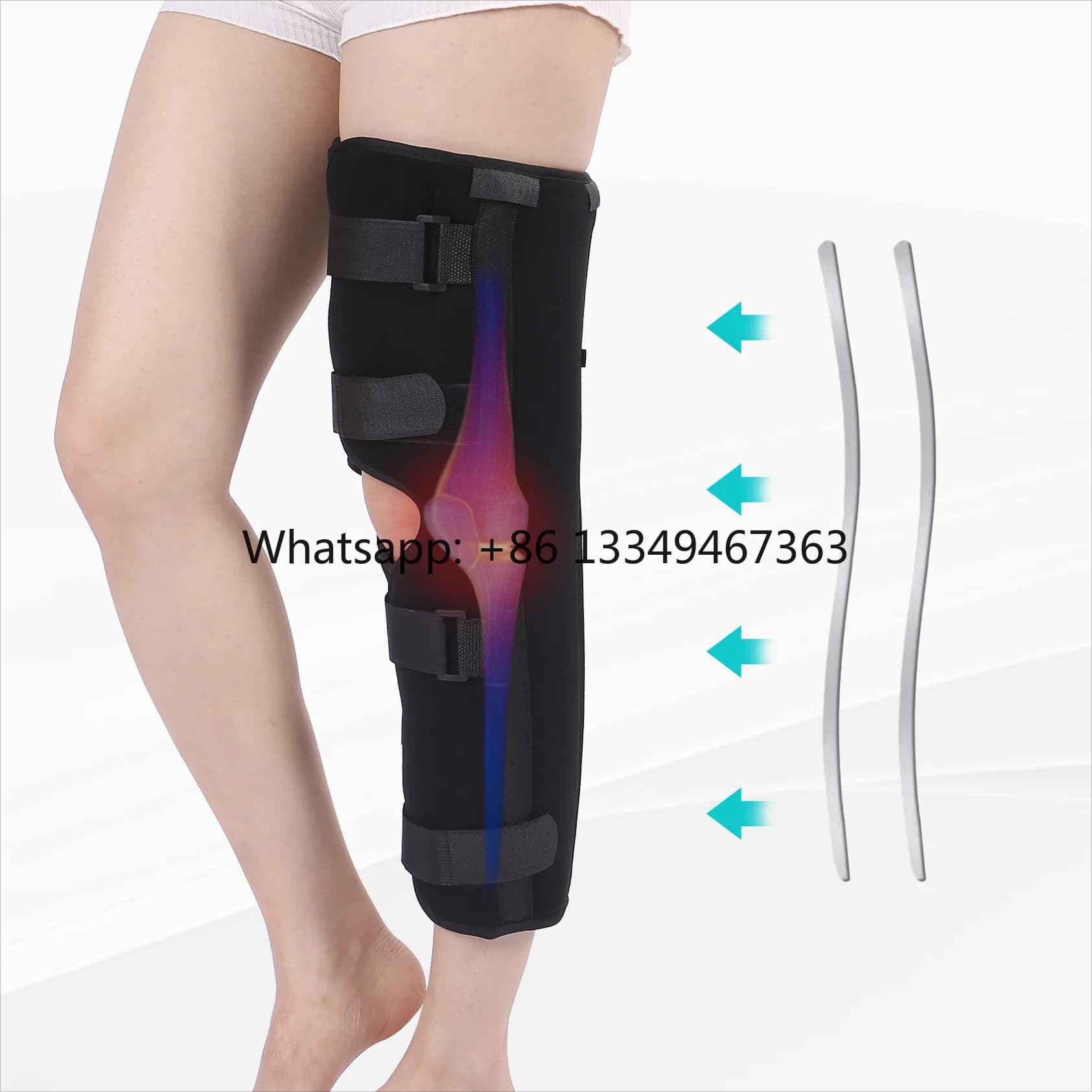 Il produttore regola il legamento del menisco rotula frattura delle gambe lesioni artrite del ginocchio immobilizzatore supporto stecca tutore cintura Fas