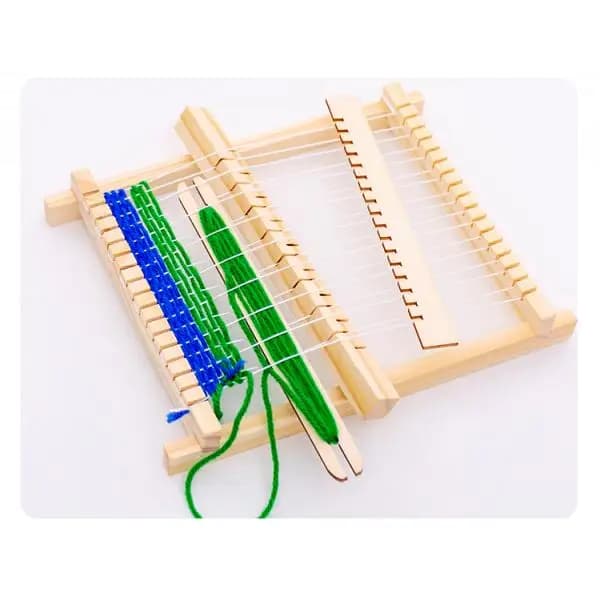 Wooden Loom Handloom Machine Toys Weaving Kit for Crafting Sewing Accessories DIY Yarn Tapestry Making