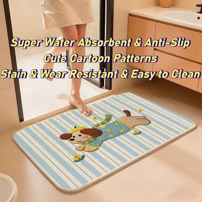 Tappetini da Bagno Assorbenti, Antiscivolo, Resistenti alle Macchie e all'Usura, Facili da Pulire, Morbidi, Multiuso per Camera da Letto, Ingresso, Cucina - Vendita all'Ingrosso