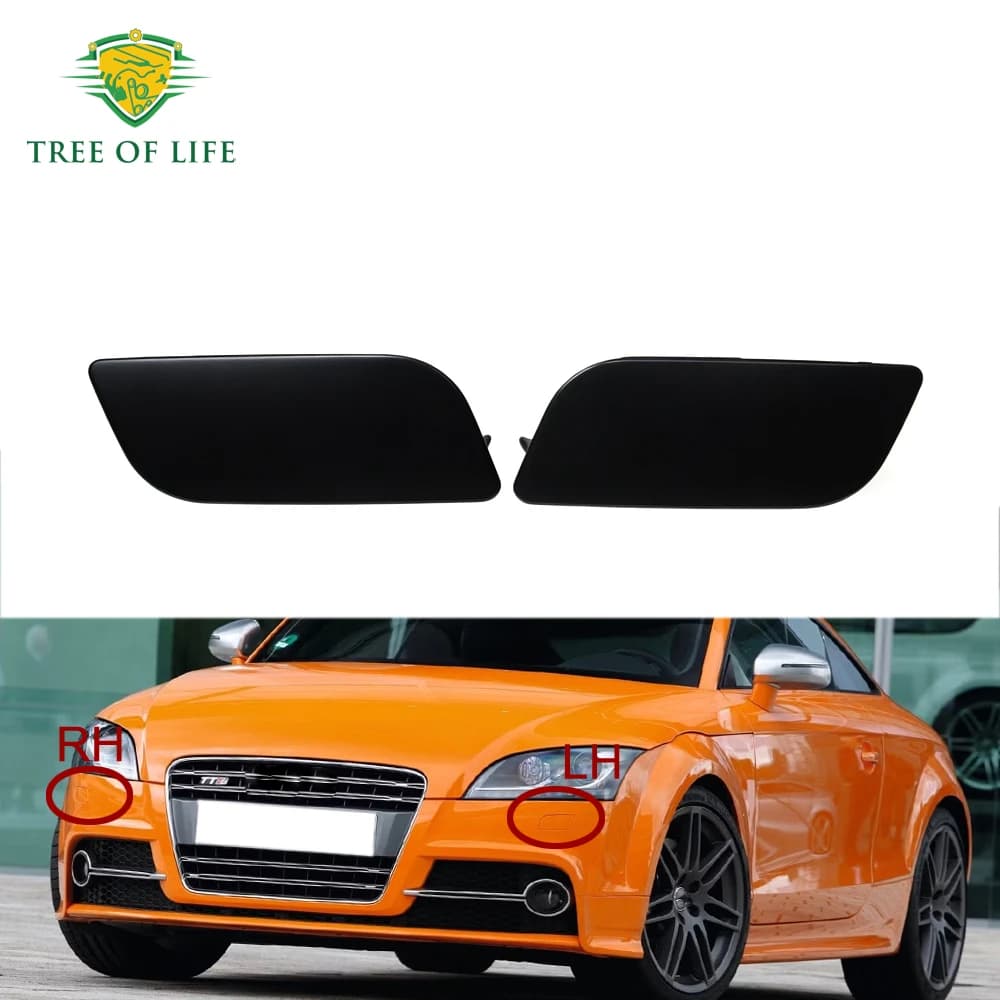 For Audi TT TTS 8J 2007-2014 Front Bumper Headlight Washer Spray Cleaning Actuator Cover Cap 8J0807753 8J0807754 8J0807753B