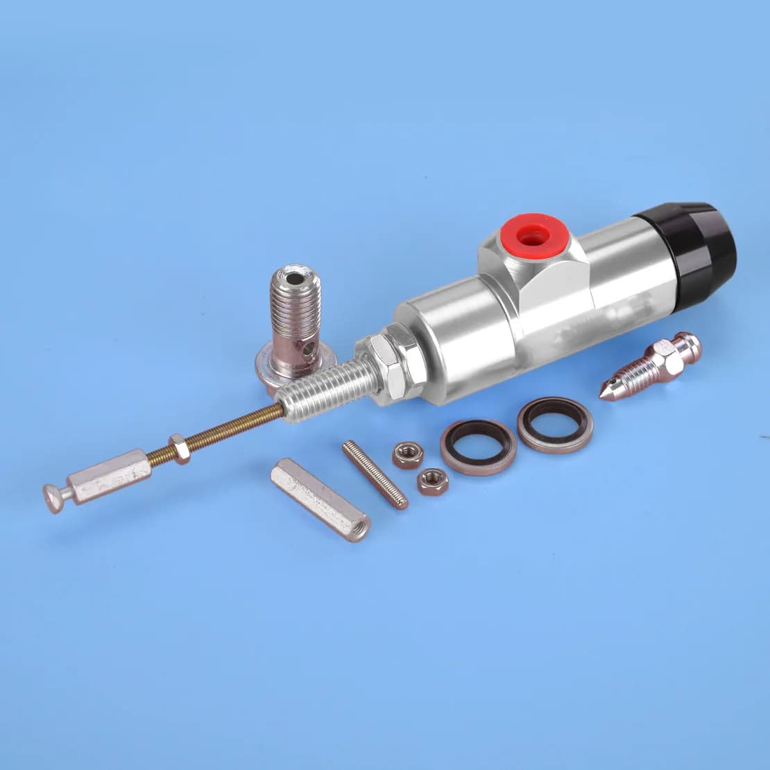 Pompa Freno Idraulica Universale in Argento per Moto, ATV e Dirt Bike