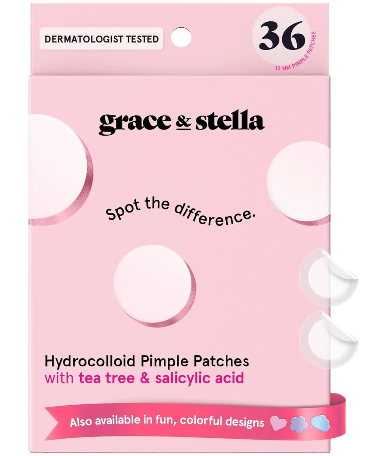 Cerotti Idrocolloidali per Acne - Adesivi Invisibili per Brufoli con Olio di Tea Tree e Acido Salicilico - Confezione da 36 Pezzi