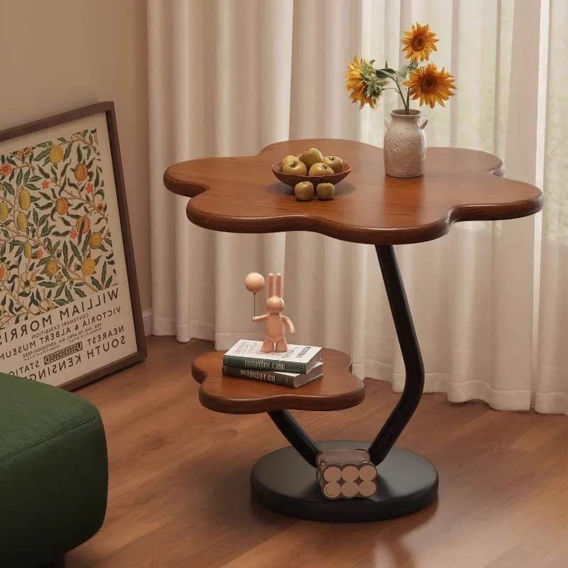 Creative Small Coffee Table Living Room Sofa Side Internet Celebrity Cream Wind Bedside Table Shelf Coffee Table Mesa Cofee