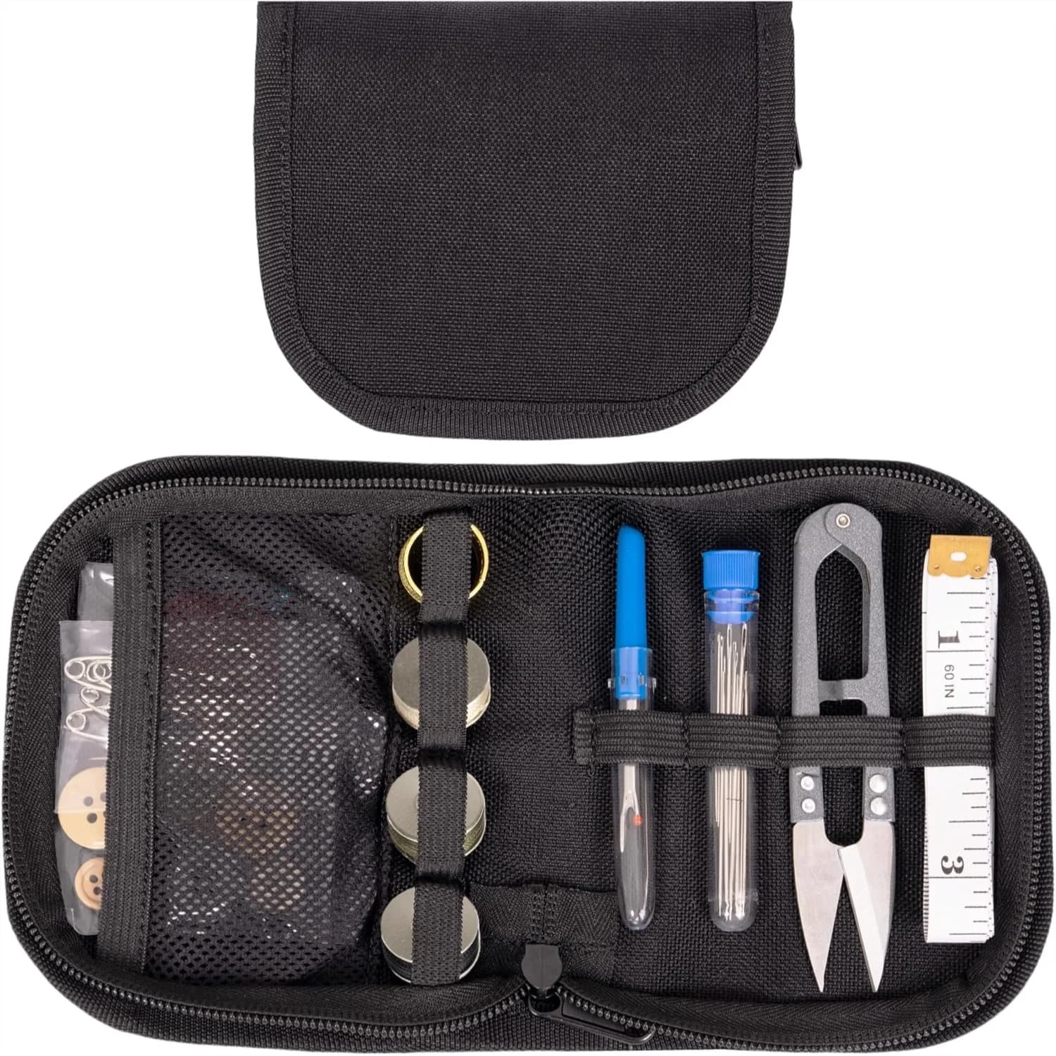 Kit da Cucito Militare, Kit da Cucito per Sopravvivenza Militare con Bottoni per Uomini e Donne, Piccoli Strumenti di Riparazione in Nylon per Casa