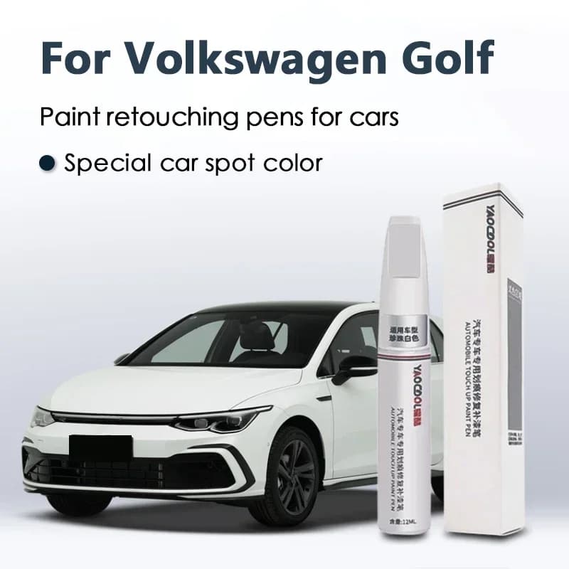 Per Volkswagen Golf Vernice per auto Retouch-up Penna Kit di riparazione graffi Cura della vernice Cera Spray Vernice Trace Remover Cristallo Argento LX7W