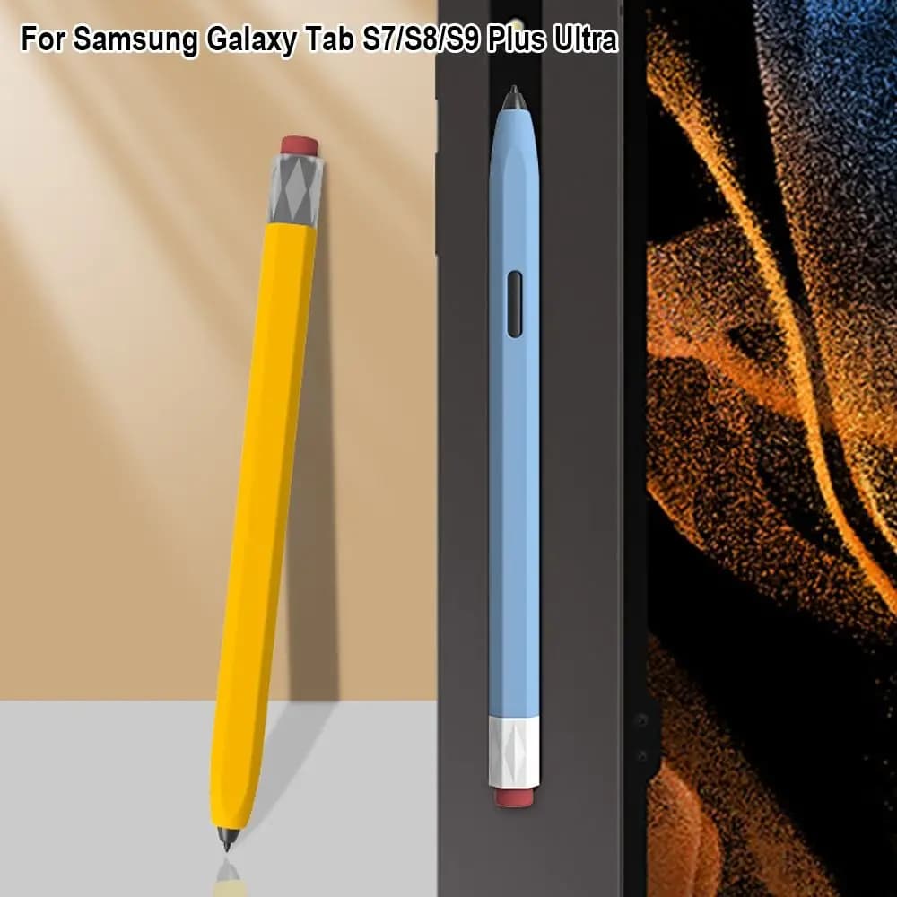 Colrful Stylus Cover protettiva per Samsung Galaxy Tab S7/S8/S9 Ultra Tablet Touch Pencil Case custodia antiscivolo in Silicone S Pen Sleeve