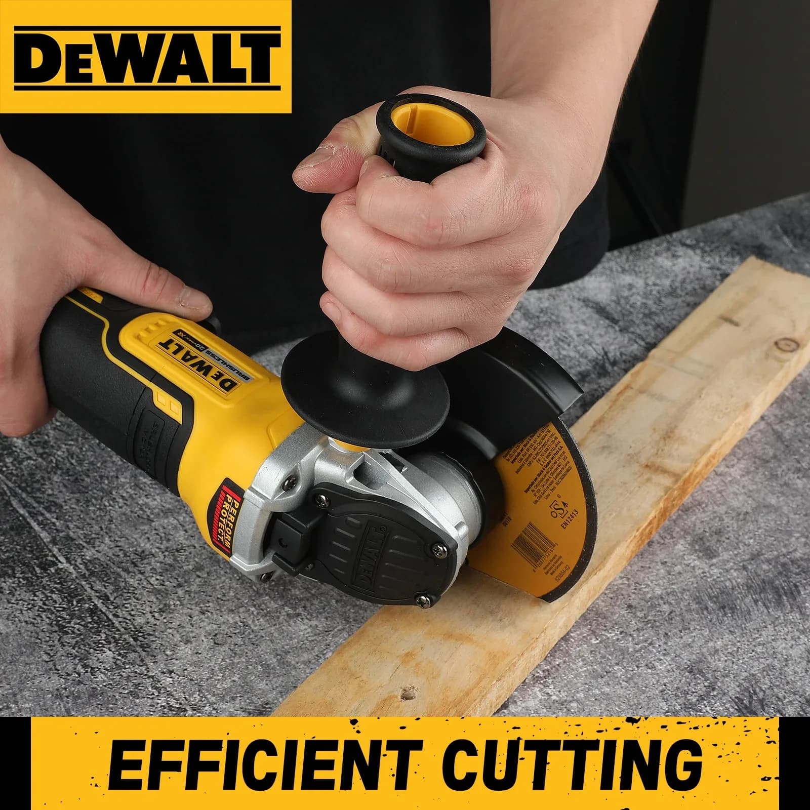 Smerigliatrice Angolare a Batteria Brushless DEWALT DCG406 20V ad Alte Prestazioni 125mm M14, Utensile Superiore per Taglio e Lucidatura