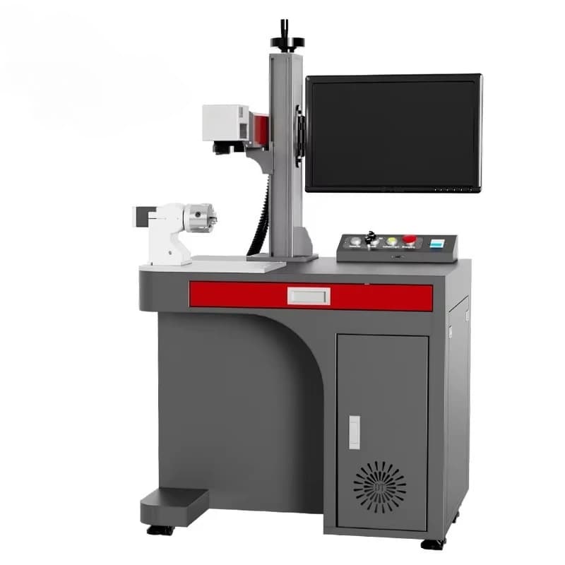3D Color Dynamic Engraving Marker Auto Focus Metal 20W 30W 50W 60W 100W Fiber Laser Marking Machines With Rotary