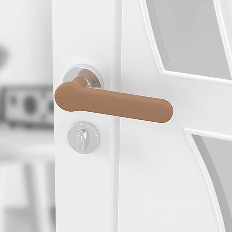1pc copertura protettiva per maniglia per porta in silicone guanti per maniglia per porta anticollisione guaina per maniglia per porta antifurto