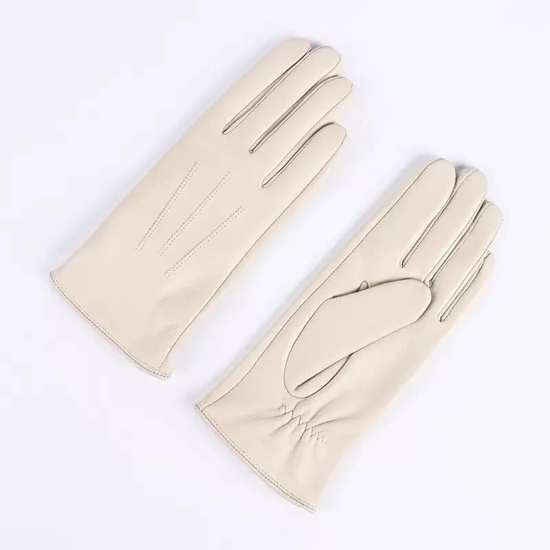 winter gloves women's sheepskin leather gloves with fleece lining for warmth suitable for skiing adult leather gloves