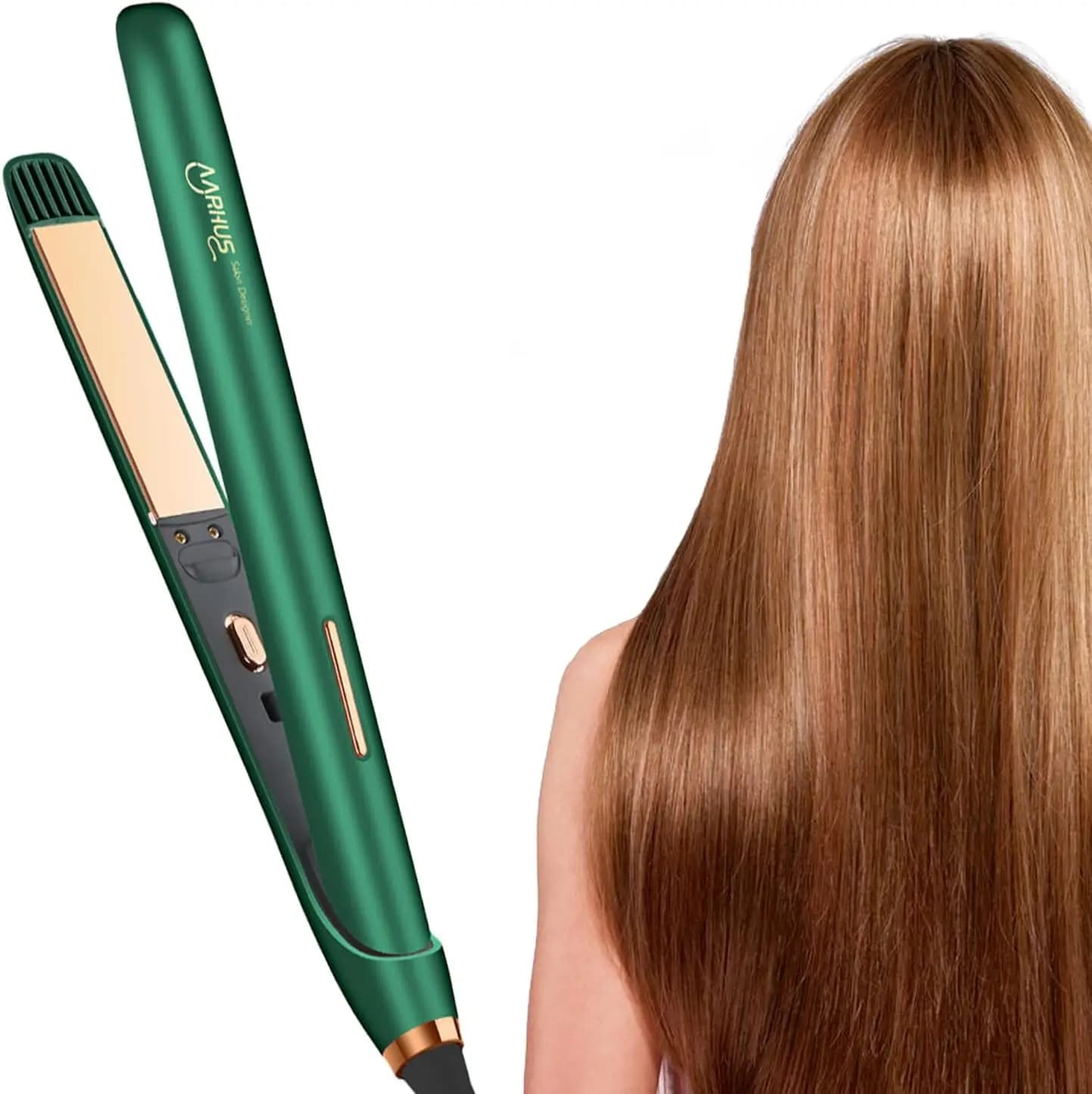 Professional hair dish, iron, quick heating, negative ions, straight styling tool and curls, gift for women