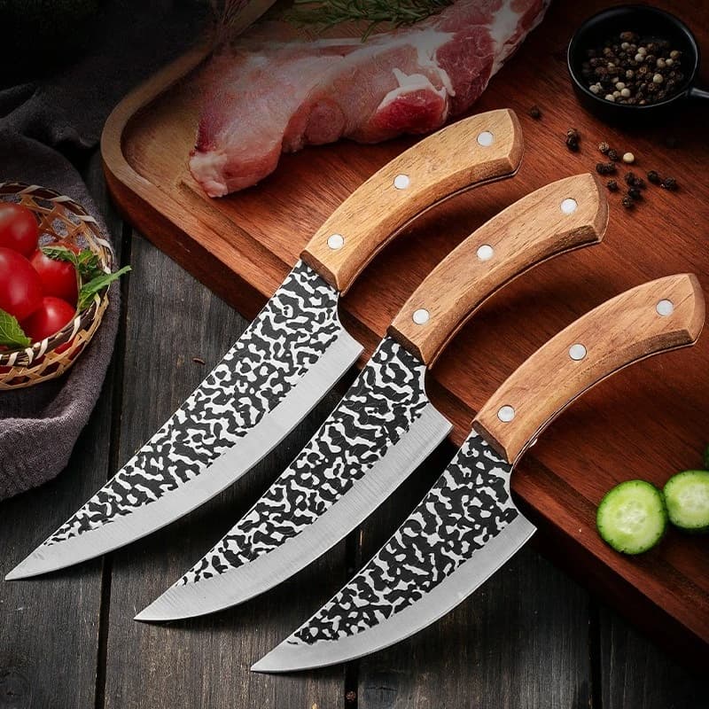 Handmade Forged Kitchen Knife Butcher Knife Boning Knives Meat Cleaver Vegetables Cutter Professional Household Chef Cook Knife
