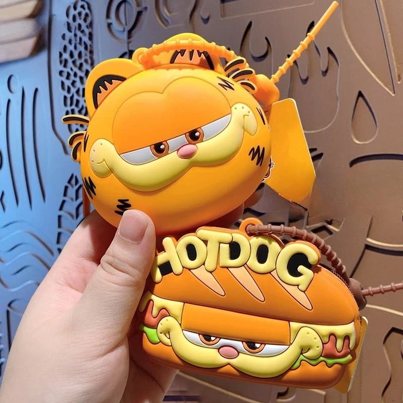 New Carton Shape Keyring Garfield, Antistress, Creative Pendant for Bag, Hook for Backpack Students, Birthday Gifts