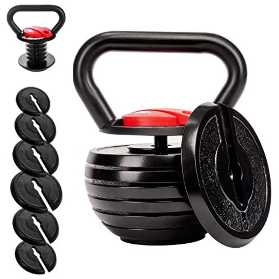 Set di Pesi Kettlebell Regolabili da 10-40 Libbre per Uomini e Donne, Attrezzatura per Fitness Domestico, Set di Kettlebell in Ghisa per Esercizi
