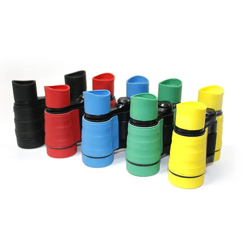 Datyson 4x30mm Esplorazione Scientifica Regalo Lente in vetro ottico Pellicola blu Telescopio per bambini Binoculare 4X30 HD Occhiali dall'aspetto giocattolo