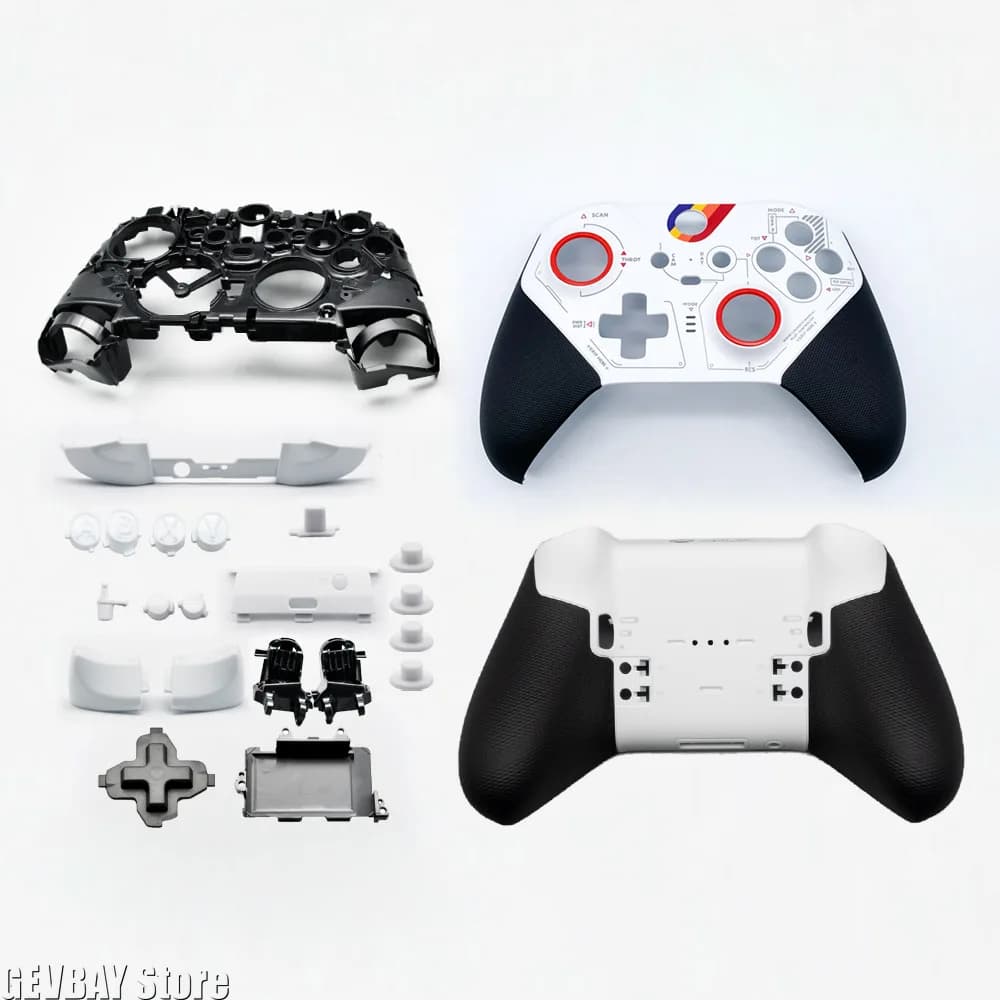 Custodia Shell per controller Xbox Elite Serie 2 Set completo di piastre frontali ABXY LT RT Pulsanti LB RB Pulsante paraurti Manopole Thumbsticks