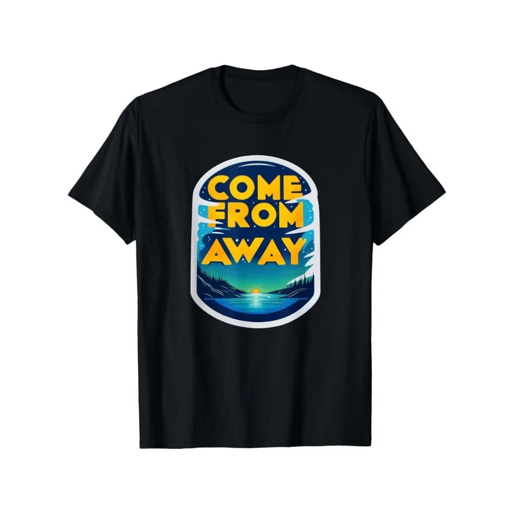 T-shirt Small Black Come From Newfoundland CFA del Teatro Musicale Away | Stile casual, unisex, a maniche corte, casual e