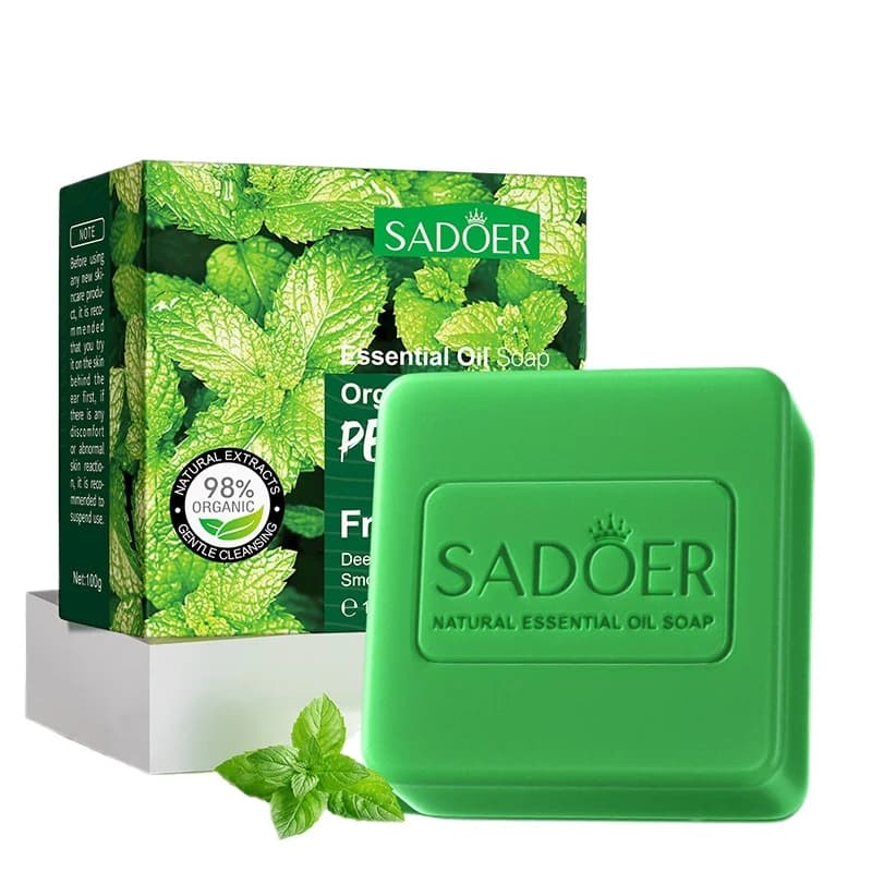 Essential Mint Oil Peppermint Shower For Body Handmade Kojico Tumeric Kojico Acid Disinfectant Scratch for hands Bar Salim Bag Whitening