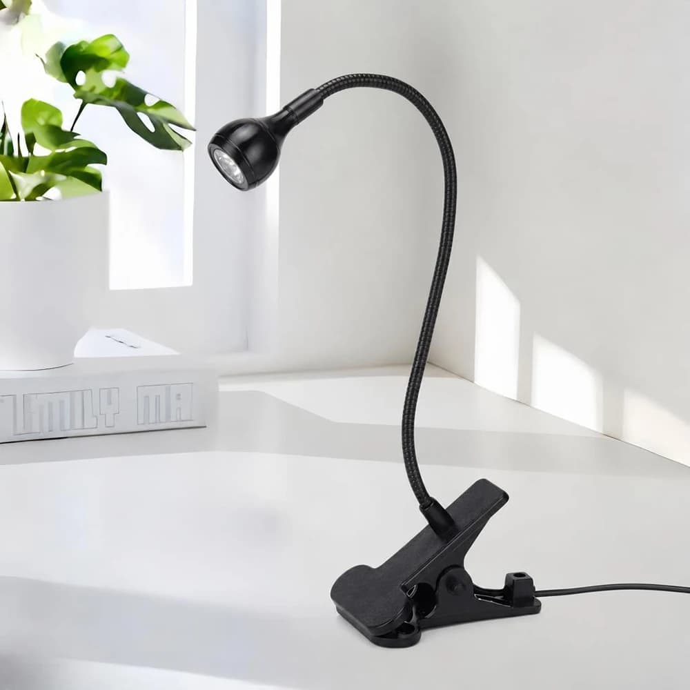 Lampada da Lettura USB con Clip Flessibile e Portatile per Computer, Letto e Scrivania