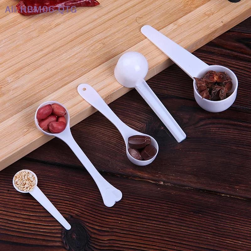 New 10PCS Plastic Measuring Spoons Scoop For Child Milk Powder/Coffee/Protein Multifunctional Home Kitchen Accessory