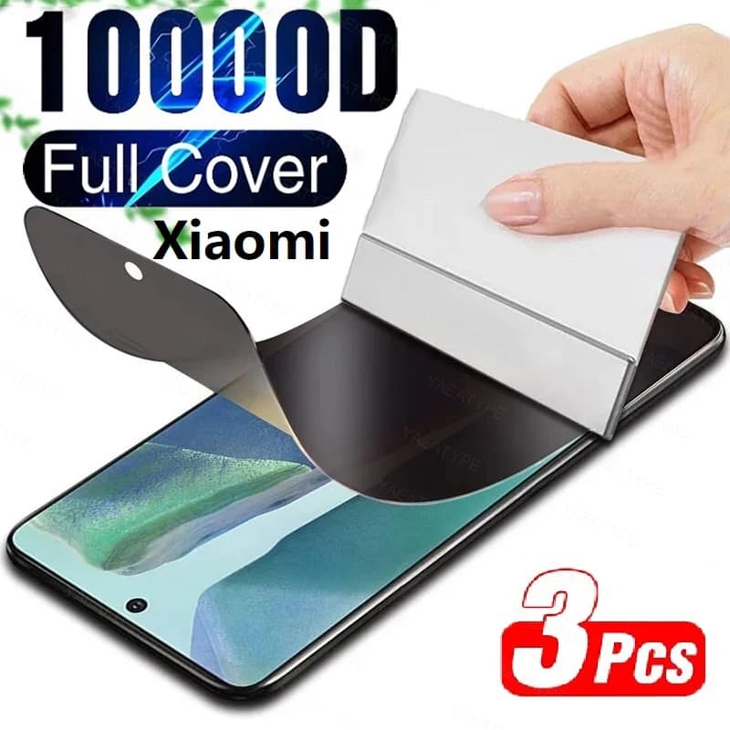 3PCS Privacy Anti-Spy Idrogel Pellicola Per Xiaomi Redmi Nota Turbo 12 11 Pro 10 10S 11S 9 9s 8 7 8T Protezione Dello Schermo