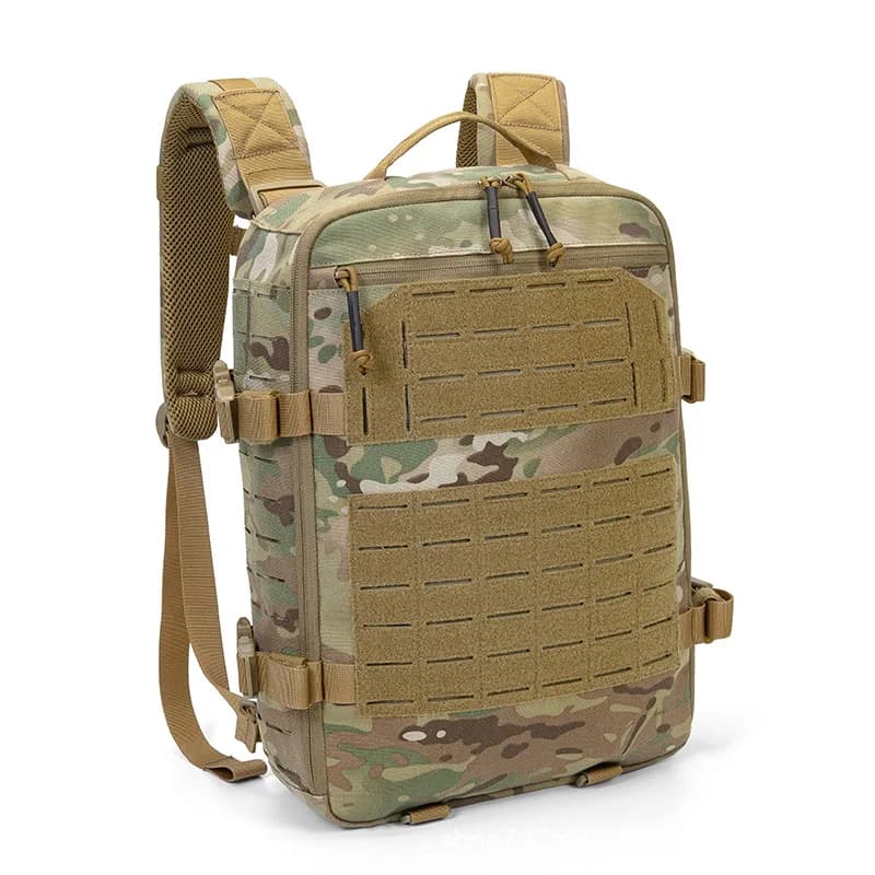 500D Nylon Hunting Backpack Molle Plate Carrier Bag Light Weight Hiking Rucksack Compatible with Vest Sports Backpack