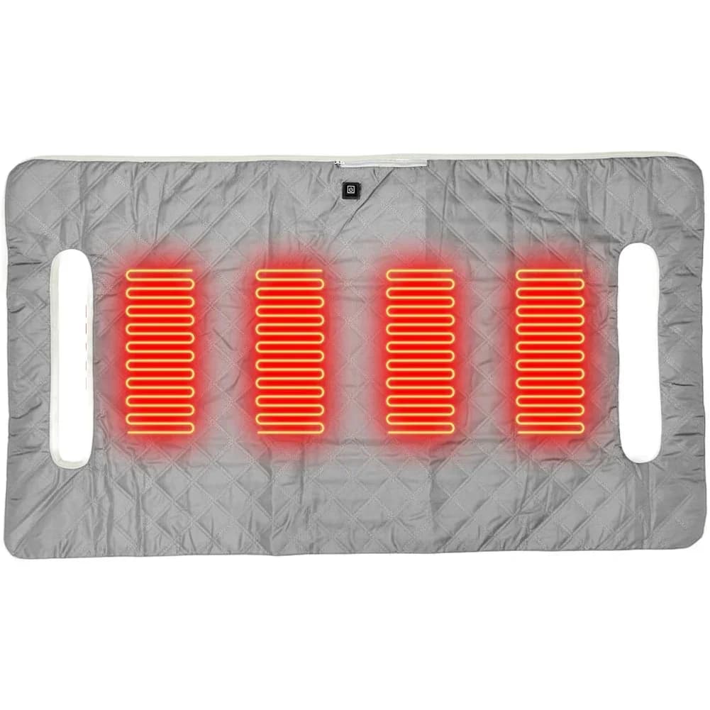 Tappetino riscaldante impermeabile per carrello da golf con coperta elettrica USB Sistema di riscaldamento a 4 zone e calore regolabile per carrelli da golf